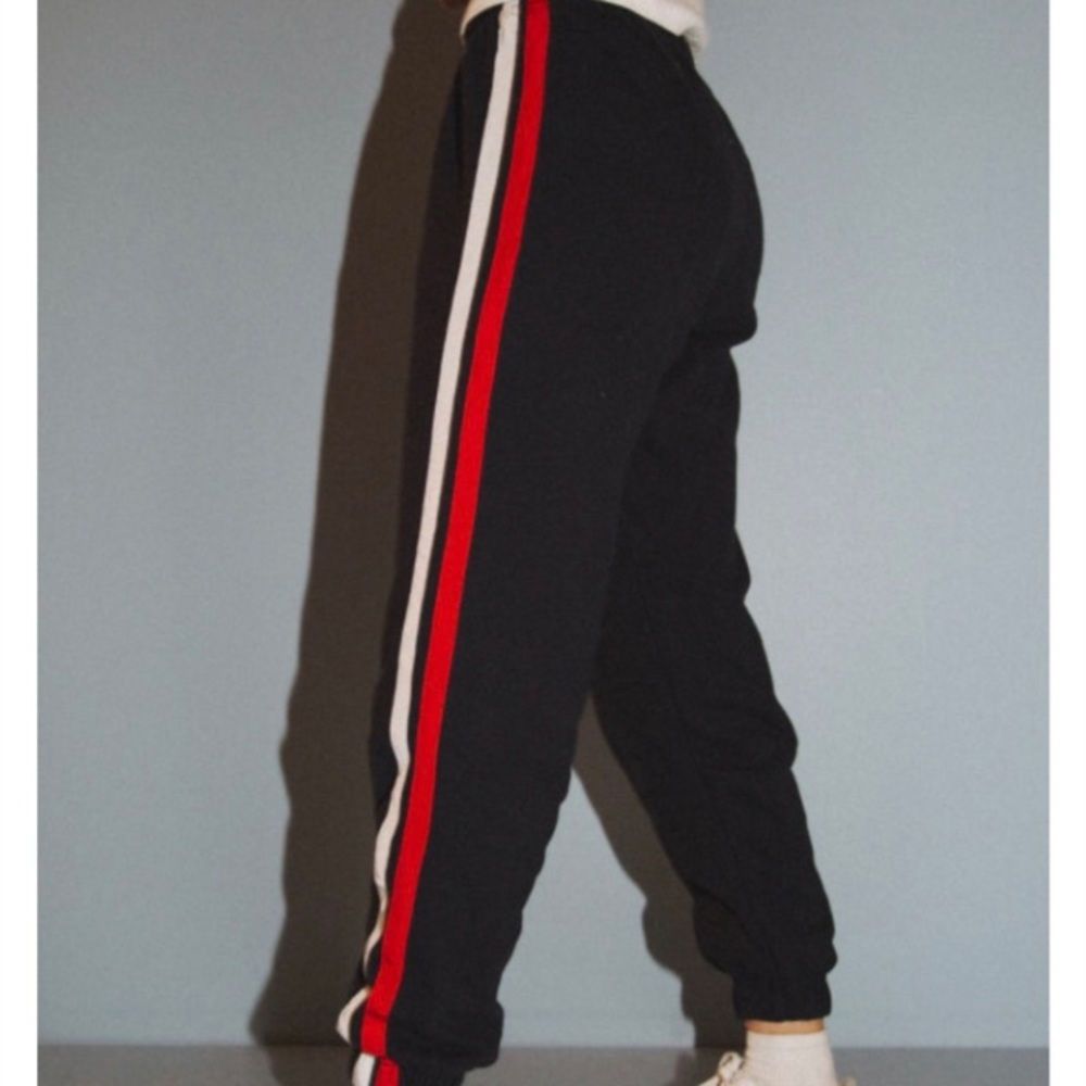 brandy melville navy striped sweatpants